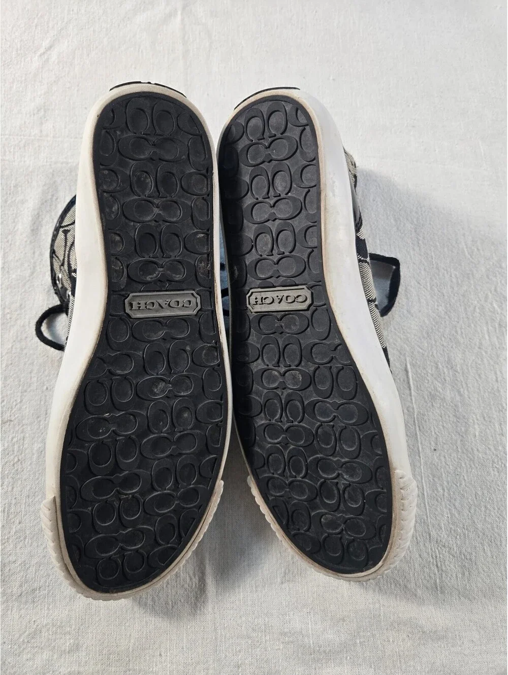 Coach Brendi Signature Canvas High Top Sneakers Black B7